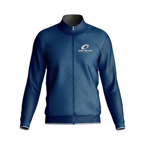 Veste zippée pour homme de qualité supérieure, imperméable, respirante, chaude, couleur unie, technique, avec coutures thermosoudées - Product Image 1