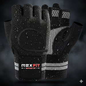 Guantes Deportivos Rexfit para Hombre, para Levantamiento de Pesas, Protección Completa de la Palma |   Agarre Ultra Transpirable para Entrenamiento en Gimnasio - Product Image 1