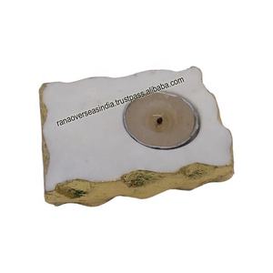 European Style Festival Home Decoration Luxury <b>Marble</b> <b>Candle</b> Holder for Tea Light & Wedding Fashionable <b>Candle</b> Jar - Product Image 1