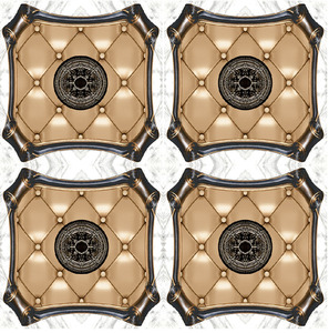 Carreaux de sol en céramique imprimés numériquement 400x400mm Carreaux de sol Carreaux de sol carrés aspect moquette pour salle de salon - Product Image 1