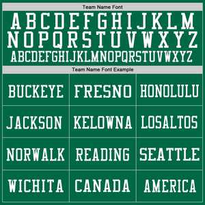 Vente en gros Qualité supérieure Respirant Séchage rapide Kelly Vert & Blanc Maillot de football Throwback Maillot de football américain authentique - Product Image 3