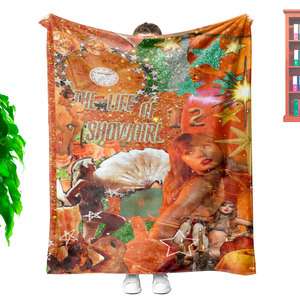 SIN MOQ Diseño personalizado Solid Life Showgirl <span class=keywords><strong>Taylor</strong></span>'s New Album Cover Manta <span class=keywords><strong>de</strong></span> microfibra ligera <span class=keywords><strong>de</strong></span> felpa súper suave y acogedora - Product Image 3