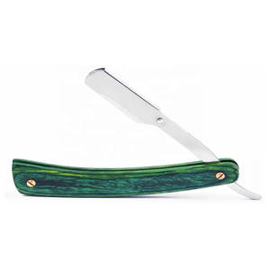 Rasoir à bord droit pour hommes professionnels avec nouveau Design manche en bois rasage parfait de barbier caractéristique de sécurité utilisation du corps - Product Image 3
