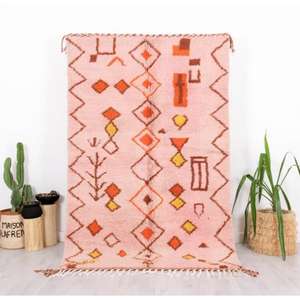 Tapis marocains faits main en laine, authentiques tapis berbères, laine naturelle, artisanat artisanal, taille et couleurs personnalisables, haute qualité - Product Image 1