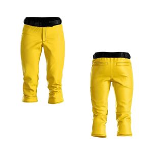 Conjunto de Uniforme de Béisbol y Sóftbol Personalizado, 100% Poliéster Antibacteriano, Cuello en V, Combinación de Colores Amarillo y Naranja para Ropa Deportiva - Product Image 6