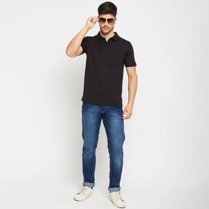 Camisa de Hombre de Punto Sólido 100% Algodón, Ligera, Transpirable, Cómoda, para Uso Diario, Versátil, Prenda Esencial Moderna para el Armario, Tejido PK - Product Image 5