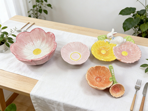 Juego de Vajilla de Cerámica con Diseño de Flores, Venta Directa de Fábrica, Tazón Creativo de Tulipanes Rosas, <span class=keywords><strong>Plato</strong></span> de Cerámica para Postre y Pastel, <span class=keywords><strong>Plato</strong></span> Simple para Cena - Product Image 3