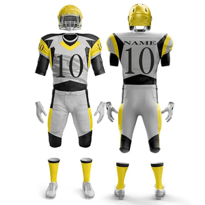 Ensemble maillot et pantalon de football américain de coupe athlétique avec tissu léger imprimé personnalisé et rembourrage pour un mouvement maximal - Product Image 6