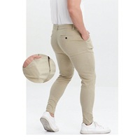 Groothandelsprijs Hot 2026 Hoge Chino Heren Casual Broek Canvas Skinny Fit Zwaargewicht Ecologisch Winddicht Ademend