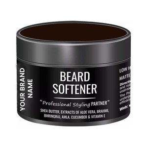 Crème adoucissante pour barbe en marque privée OEM, vente en gros, produit professionnel pour le soin de la barbe masculine, pour l'entretien, l'hydratation et le coiffage - Product Image 1