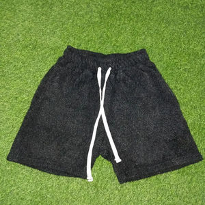 Pantalones Cortos de Lana de Mohair para Hombre, Estilo Urbano, Holgados, con Cordón y Logotipo Personalizado de Fábrica OEM, Proveedor OEM, Venta al por Mayor - Product Image 1