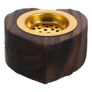 Quemador de incienso de madera de estilo moderno diseño único hecho a mano Occacia madera personalizable Color tamaño alta calidad hogar restaurante uso - Product Image 1