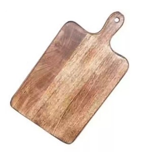 Tabla de cortar de madera de acacia acabada a mano Tabla de cortar de madera pulida a mano antigua para cocina. - Product Image 2