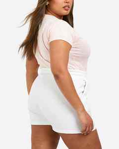 กางเกงขาสั้นผู้หญิงเอวกลาง สำหรับออกกำลังกาย ฟิตเนส ชุดกีฬา สวมใส่สบาย ระบายอากาศได้ดี แห้งเร็ว ผ้าฝ้าย 100% ใส่ได้ทุกวัน ทันสมัย - Product Image 6