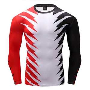 Ropa personalizada MMA Hombres Bjj Rash Guard Set Pantalones MMA Shorts RashGuard - Product Image 3