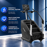 Simulateur d'escalade à cadre renforcé stable, avec plusieurs programmes prédéfinis, pour entraînement cardio en intérieur, idéal pour la maison et les studios d'entraînement professionnels