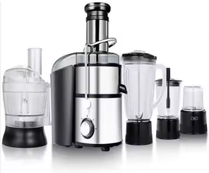 Procesador de Alimentos Eléctrico Profesional para el Hogar 5 en 1, Licuadora Multiusos, Elegante, con Función de Molienda, de Acero Inoxidable - Product Image 1