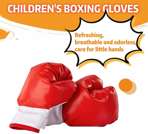 Support réglable et gants Sac de sable en cuir pour enfants 3-10 ans Garçons et filles Boxe Entraînement Reflex <span class=keywords><strong>Ball</strong></span> pour 3-10 ans - Product Image 5