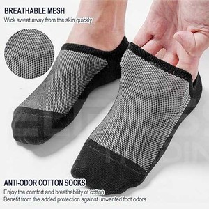 2025 calcetines deportivos Unisex de calidad superior Spandex/Nailon/algodón de secado rápido transpirable antibacteriano elástico logotipo personalizado - Product Image 4