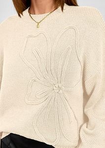 Sweat-shirt à manches longues pour femmes coupe ample design minimaliste haut surdimensionné élégant pour la mode hivernale - Product Image 5