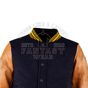 Blouson universitaire homme 2026 de haute qualité, brodé, en polyester, style baseball classique avec broderie universitaire - Product Image 4