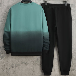 Conjunto de chándal y sudadera con estampado de letras para hombre, ropa para parte superior masculina, con diseño personalizado, con alas y cordón ajustable - Product Image 2