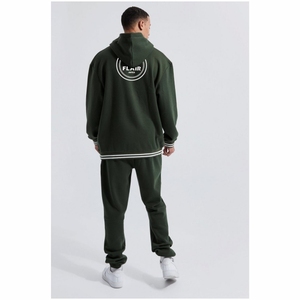 Pull à capuche surdimensionné en coton 100% de qualité supérieure pour hommes avec broderie 3D de haute qualité Grandes tailles - Product Image 2