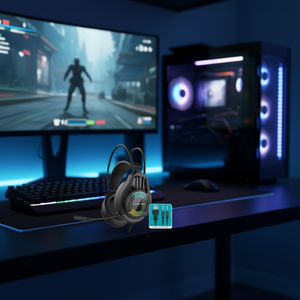 Auriculares para Juegos KOS-15061, Diseño Sobre la Oreja con Cancelación de Ruido Ambiental y Cable de 1.8m para una Experiencia de Juego Mejorada - Product Image 3