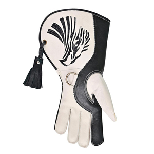 2024 Precio al por mayor Guantes de cetrería profesionales transpirables Guantes de cuero de cetrería impermeables de la mejor calidad logotipo personalizado OEM - Product Image 6