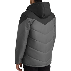 Chaqueta Acolchada con Capucha para Hombre, Abrigo de Invierno Cálido, Ligero, Impermeable, Cortavientos, Informal, para Exteriores, Relleno de Algodón, Estilo Urbano - Product Image 3