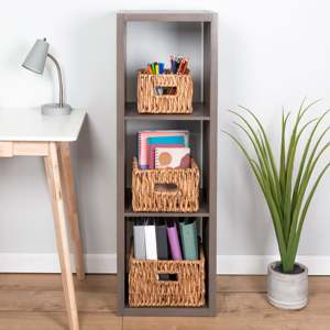 TienPhong Wholesale Customizable Natural Table <b>Bathroom</b> Set 3 Square Nesting Water Hyacinth Baskets Handles Multifunctional - Product Image 5