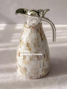 Tetera de Alta Calidad con Incrustaciones de Madreperla, Estilo Árabe, para Té y Café, Jarra Decorativa con Incrustaciones de Concha, por Candid mfg co - Product Image 6