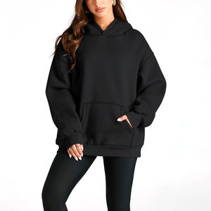 Ventas directas de fábrica Sudaderas con capucha de gran tamaño de estilo alto para mujer Ropa de invierno de etiqueta privada de estilo callejero alto - Product Image 5
