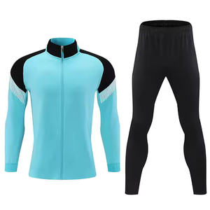2025 Logo personnalisé ajusté survêtement 2 pièces Sport Jogging costumes plaine Football survêtement pour hommes enfant - Product Image 1