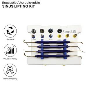 Kit de Elevación de Senos Paranasales, Instrumentos Avanzados para Implantes, Kit Quirúrgico Dental Premium, Herramientas de Cirugía Oral de Alta Calidad, Acero Ecológico - Product Image 6