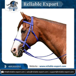 Brida de caballo de costura a mano duradera de PVC de diseño personalizado para carreras de caballos - Product Image 2