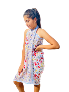 ผ้าโสร่งพิมพ์ลายดอกไม้สำหรับผู้หญิงผ้าโสร่งพิมพ์ลายดอกไม้ทำจากผ้าฝ้าย - Product Image 3