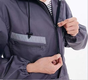 Uniforme de reparación de locomotora de mono reflectante de alta calidad para hombres y mujeres, ropa de seguridad para hacer ejercicio, venta al por mayor de fabricante - Product Image 6