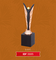 Trophée vintage élégant, fait main, classique, unique, en métal, style moderne, écologique, personnalisable, plaques sportives personnalisées
