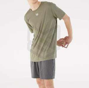 Camisas de calle informales de secado rápido de talla grande de microfibra de manga corta con hombros caídos y estampado personalizado para hombre al por mayor - Product Image 4