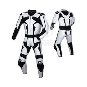 2024 kaliteli erkekler ve kadınlar Motor deri Biker Suit Unisex kullanılmış Motor deri Biker Suit