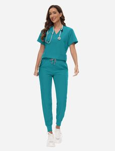 New High Quality 100% Cotton Comfortable Fit <b>Scrub</b> <b>Sets</b> for Men Women with Custom Logo Customized Color & Design Hospital Use - Product Image 3
