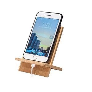 Support de téléphone portable éjecté avec prise de téléphone au design mignon vente en gros de support mobile en bois de haute qualité cadeau fini naturel - Product Image 3