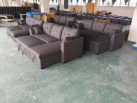 Sofá Cama Esquinero Multifuncional Extensible y Plegable para Sala de Estar, Diseño Moderno con Estructura Metálica y Tapicería de Tela, Ideal para Uso en Hoteles y Dormitorios