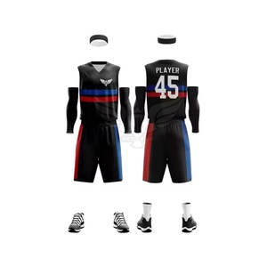 Kit de baloncesto sin mangas de último estilo con diseño transpirable Juego de kit de baloncesto de nuevo diseño - Product Image 3