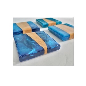 100% Best Quality Wooden & Resin coaster for Home at Reasonable Price Hot Sale <b>square</b> Tea Cup coaster for Tableware - Product Image 4