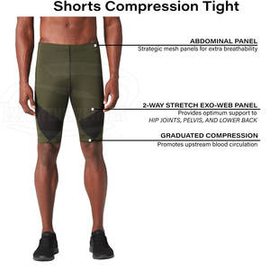 Short de compression personnalisé pour homme Vente en gros Short de compression à séchage rapide pour homme à prix réduit - Product Image 5