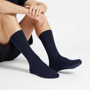 Wholesale High Quality Breathable <b>Colorful</b> Cotton Crew Men <b>Socks</b> Athletic Casual Spring Customizable Logo Design Made in Turkey - Product Image 4