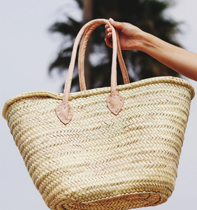 Panier de marché français magnifiquement fait main | |   Panier tissé | |   Panier en paille - Product Image 1