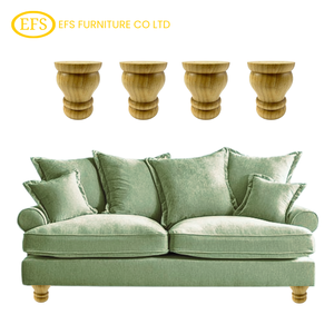 Pata de sofá de madera duradera y elegante hecha de madera de caucho de anacardo de Acacia para pata de silla pata de mesa soporte de armario de cama - Product Image 2